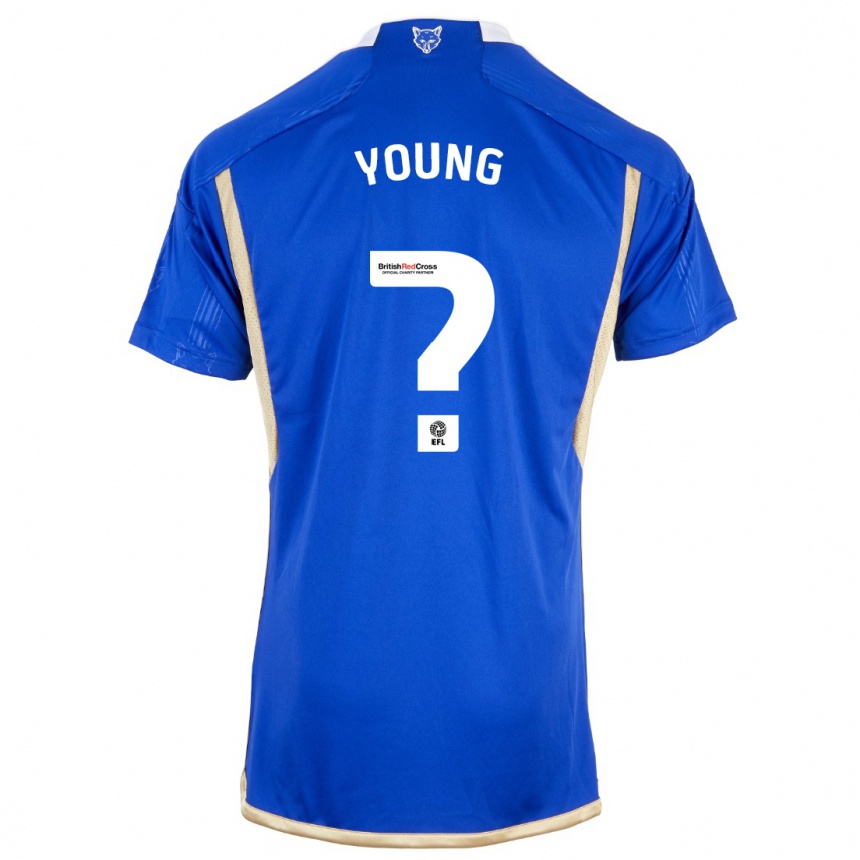 Vaikiškas Brad Young #1 Mėlyna Namų Marškinėliai 2023/24 T-Shirt