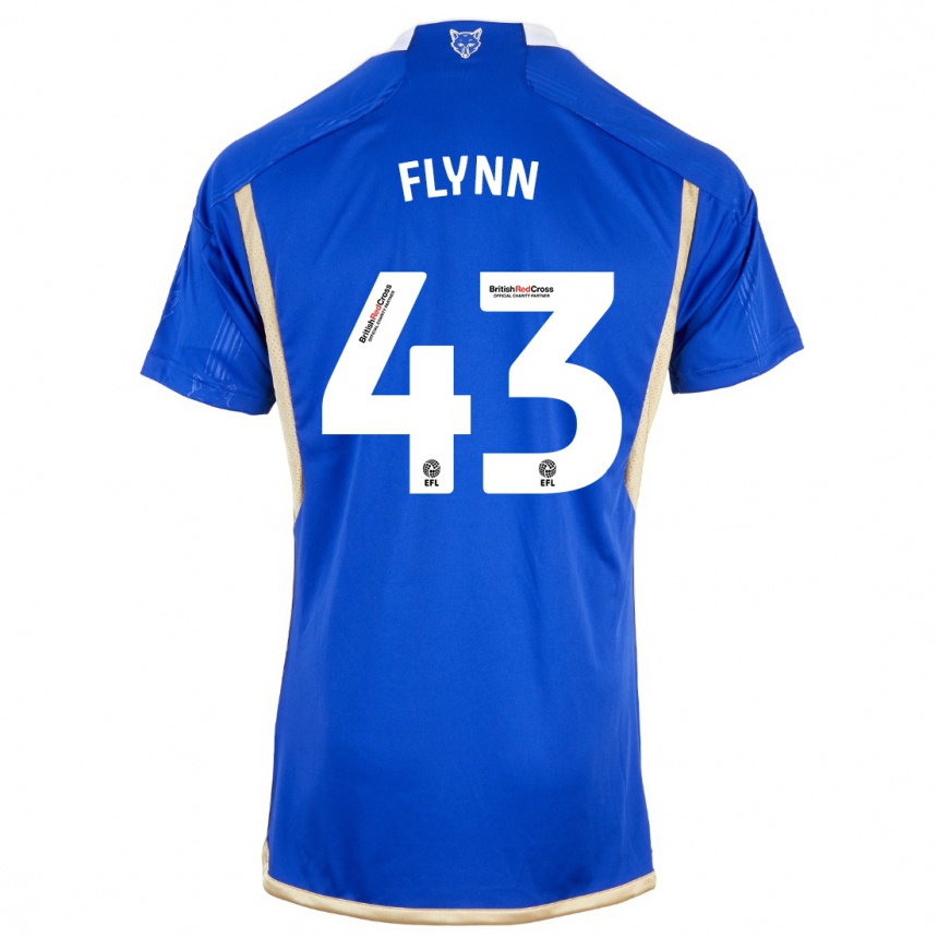 Vaikiškas Shane Flynn #43 Mėlyna Namų Marškinėliai 2023/24 T-Shirt