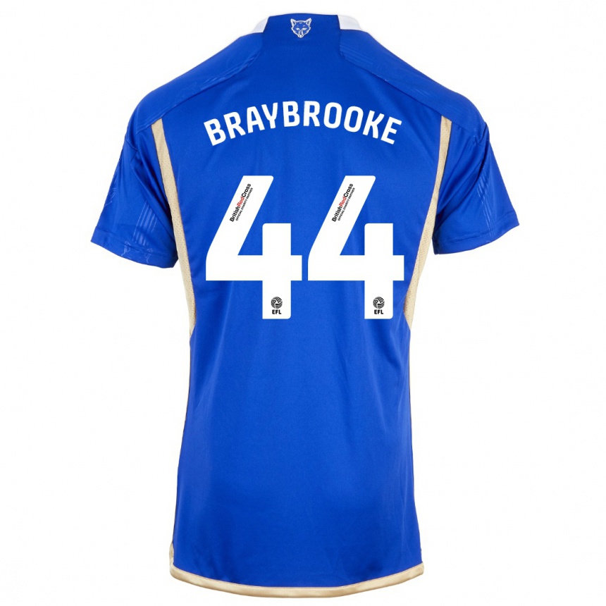 Vaikiškas Sammy Braybrooke #44 Mėlyna Namų Marškinėliai 2023/24 T-Shirt