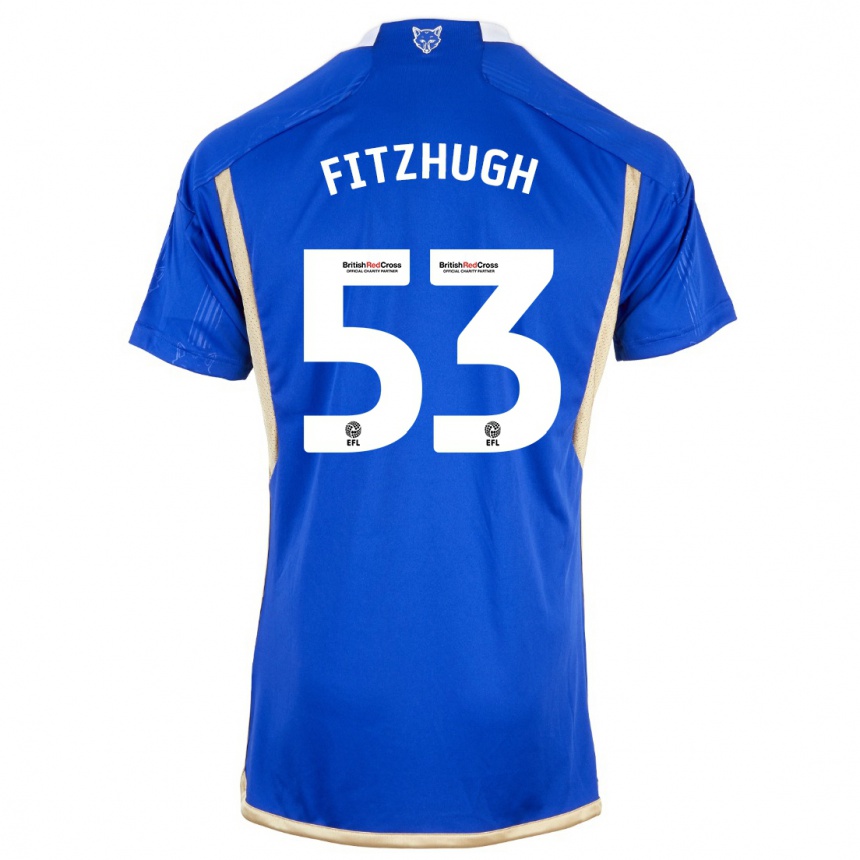 Vaikiškas Ethan Fitzhugh #53 Mėlyna Namų Marškinėliai 2023/24 T-Shirt