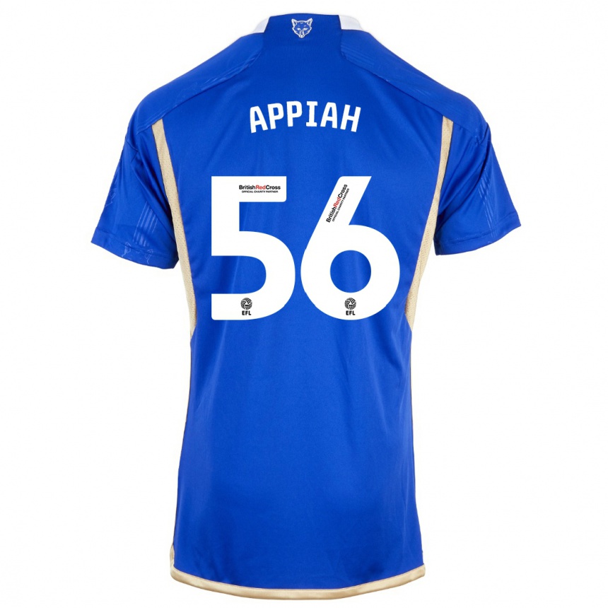 Vaikiškas Paul Appiah #56 Mėlyna Namų Marškinėliai 2023/24 T-Shirt