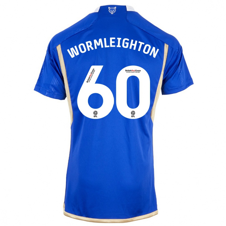 Vaikiškas Joe Wormleighton #60 Mėlyna Namų Marškinėliai 2023/24 T-Shirt