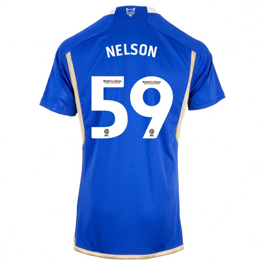 Vaikiškas Ronny Nelson #59 Mėlyna Namų Marškinėliai 2023/24 T-Shirt