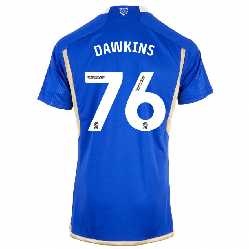 Vaikiškas Kartell Dawkins #76 Mėlyna Namų Marškinėliai 2023/24 T-Shirt