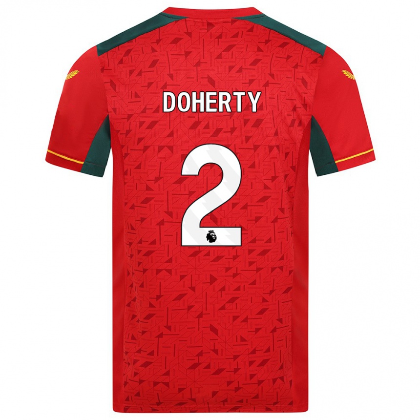 Vaikiškas Matt Doherty #2 Raudona Išvykos Marškinėliai 2023/24 T-Shirt