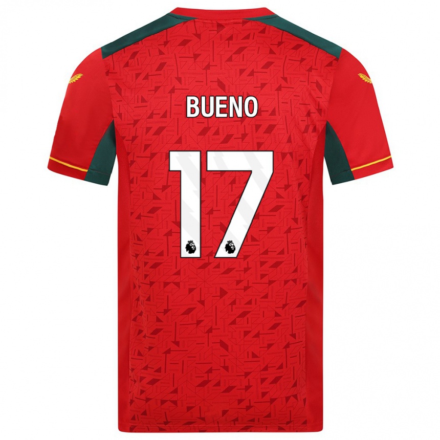 Vaikiškas Hugo Bueno #17 Raudona Išvykos Marškinėliai 2023/24 T-Shirt