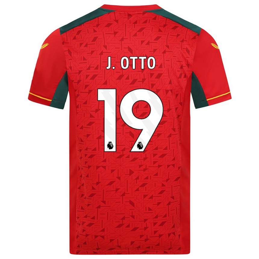 Vaikiškas Jonny Otto #19 Raudona Išvykos Marškinėliai 2023/24 T-Shirt