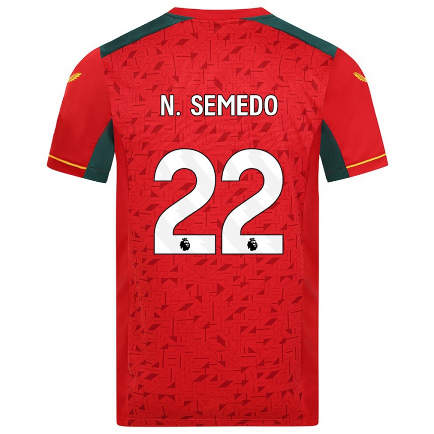 Vaikiškas Nélson Semedo #22 Raudona Išvykos Marškinėliai 2023/24 T-Shirt