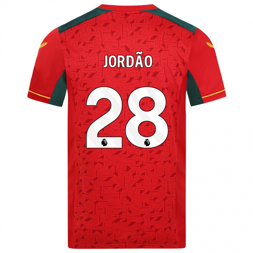 Vaikiškas Bruno Jordão #28 Raudona Išvykos Marškinėliai 2023/24 T-Shirt