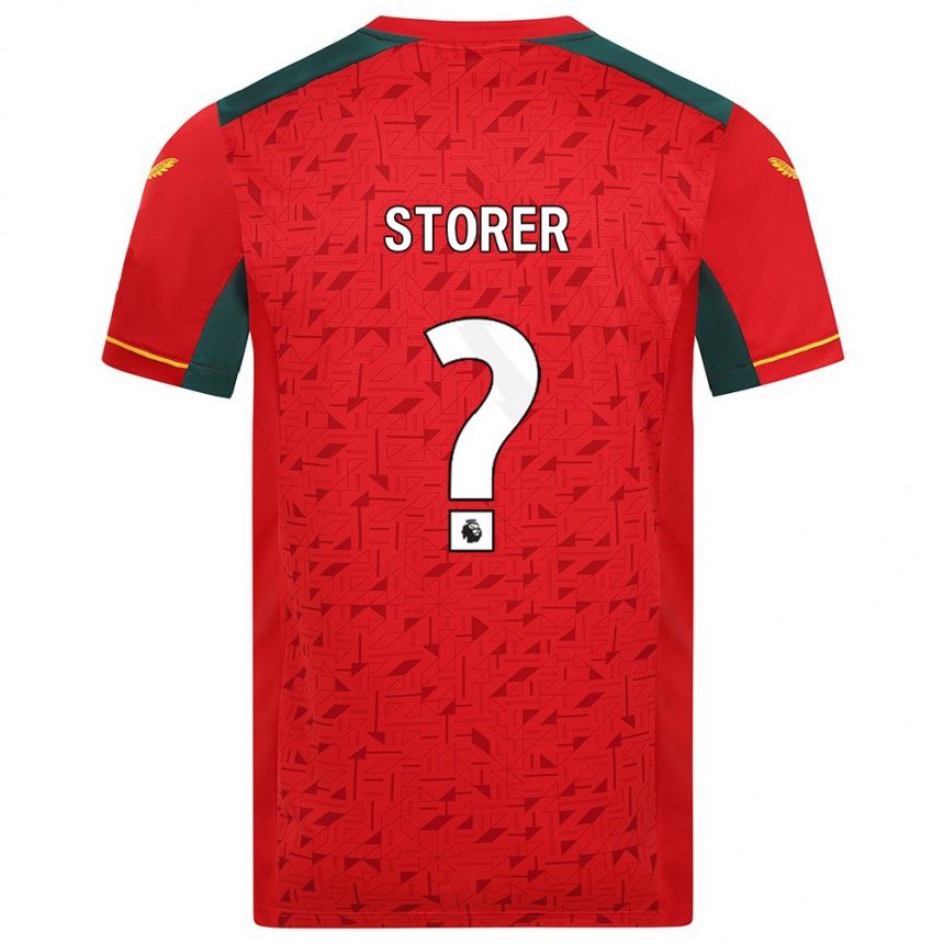 Vaikiškas James Storer #0 Raudona Išvykos Marškinėliai 2023/24 T-Shirt