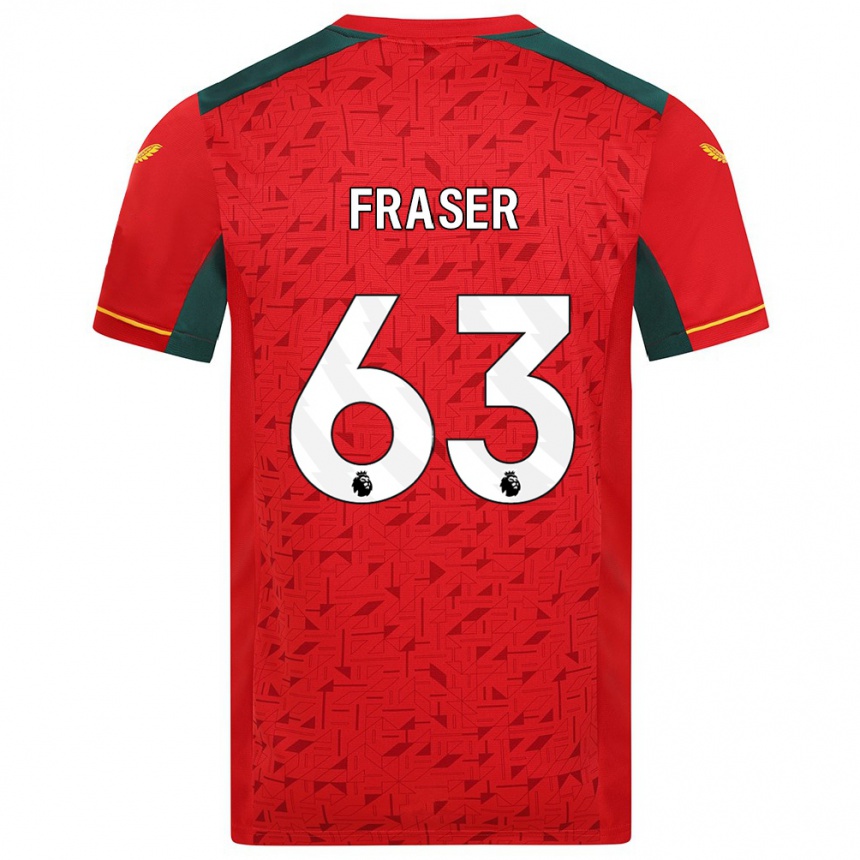 Vaikiškas Nathan Fraser #63 Raudona Išvykos Marškinėliai 2023/24 T-Shirt