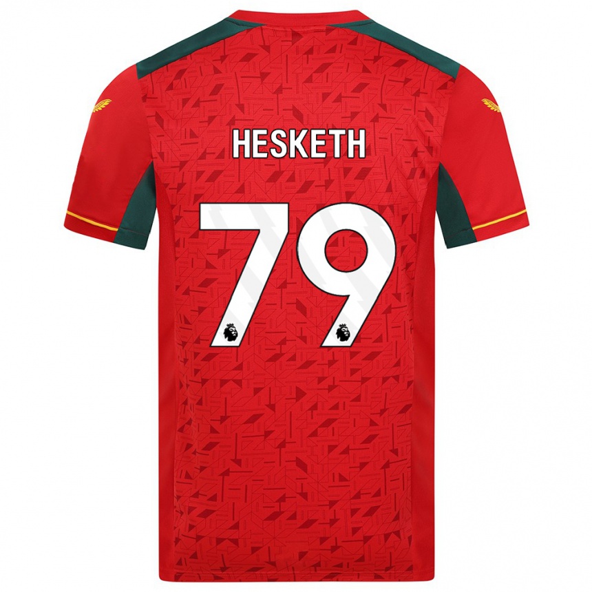 Vaikiškas Owen Hesketh #79 Raudona Išvykos Marškinėliai 2023/24 T-Shirt