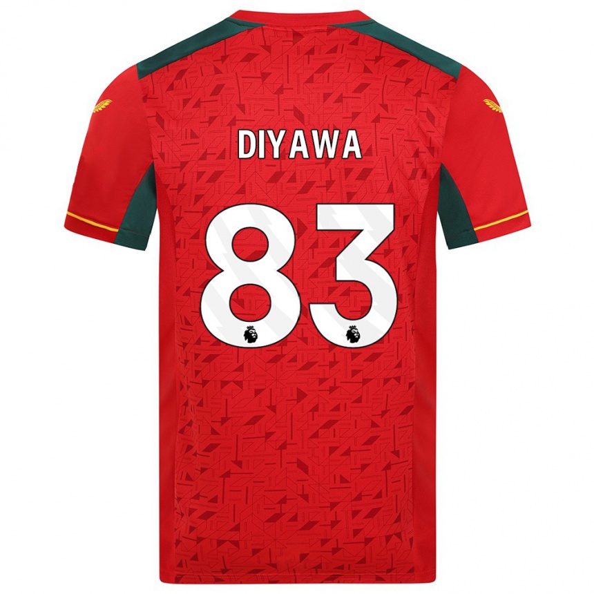 Vaikiškas Aaron Keto-Diyawa #83 Raudona Išvykos Marškinėliai 2023/24 T-Shirt