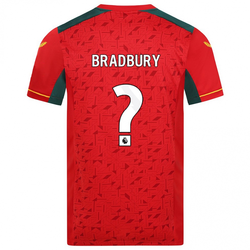 Vaikiškas Mackenzie Bradbury #0 Raudona Išvykos Marškinėliai 2023/24 T-Shirt