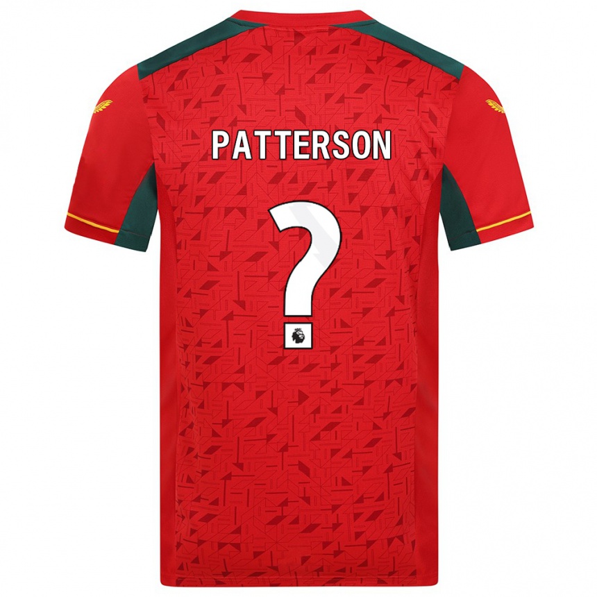 Vaikiškas Lennon Patterson #0 Raudona Išvykos Marškinėliai 2023/24 T-Shirt