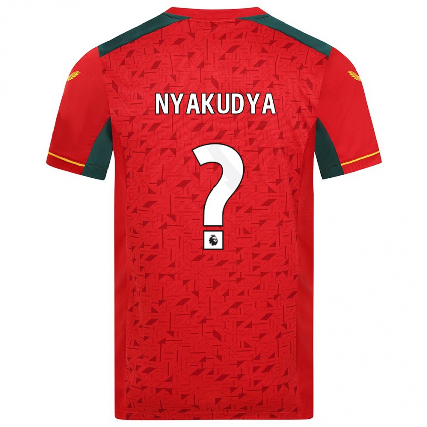 Vaikiškas Joshua Nyakudya #0 Raudona Išvykos Marškinėliai 2023/24 T-Shirt