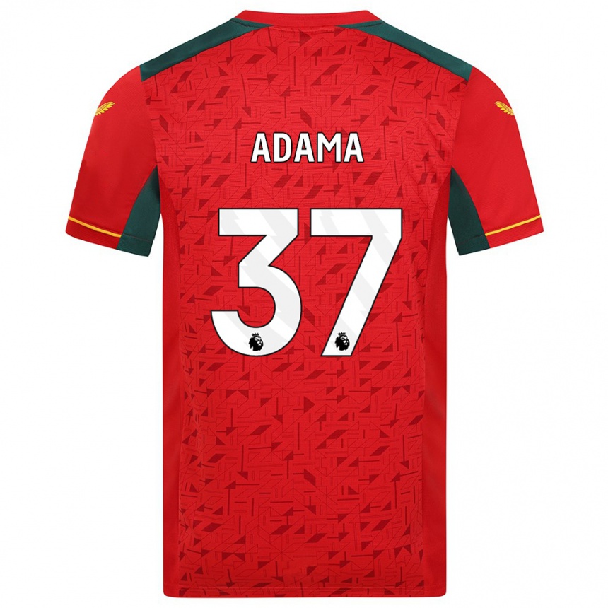 Vaikiškas Adama Traore #37 Raudona Išvykos Marškinėliai 2023/24 T-Shirt