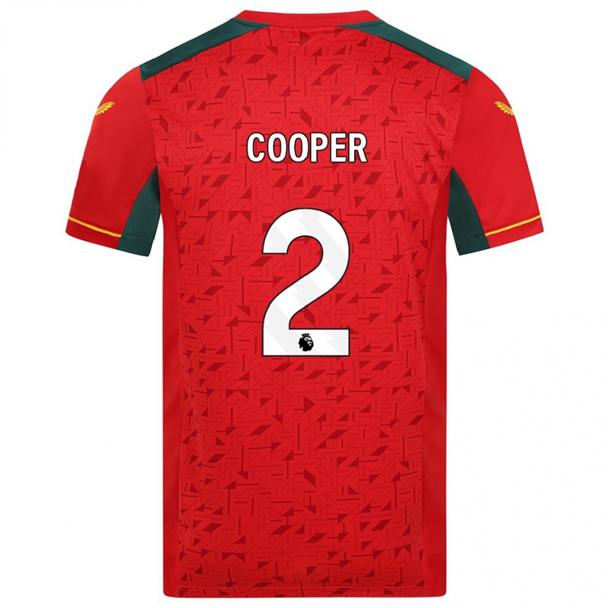 Vaikiškas Laura Cooper #2 Raudona Išvykos Marškinėliai 2023/24 T-Shirt