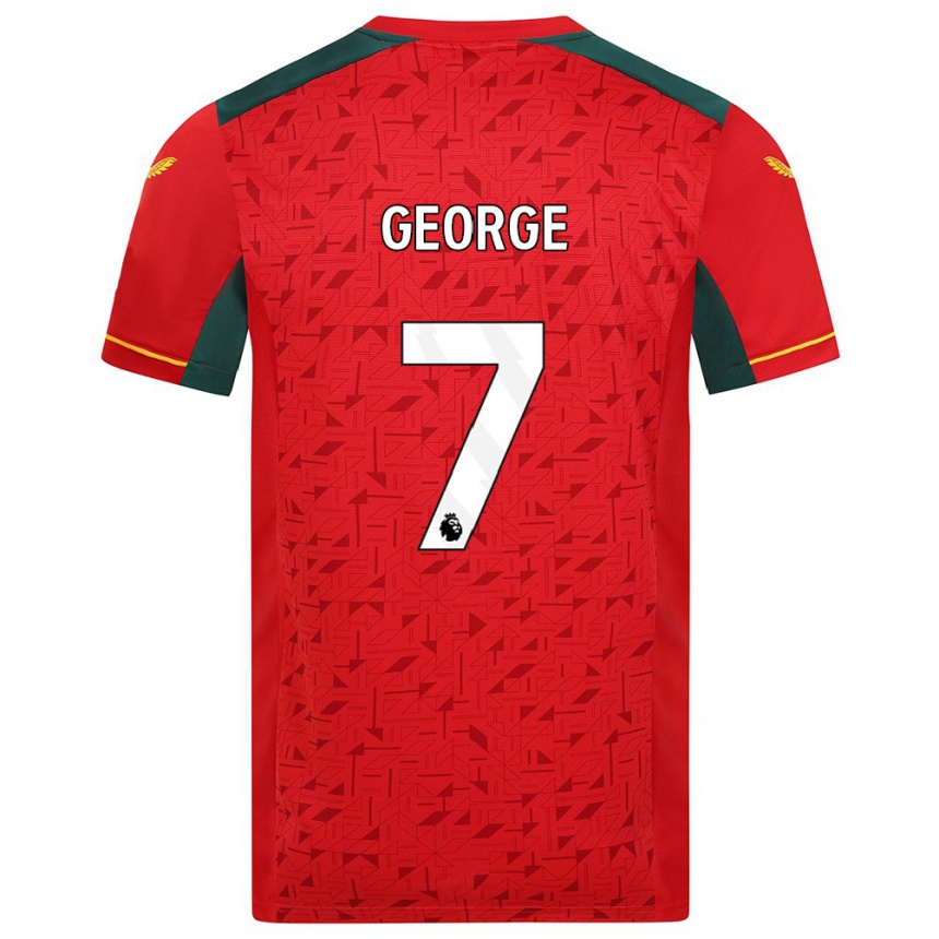 Vaikiškas Tammi George #7 Raudona Išvykos Marškinėliai 2023/24 T-Shirt