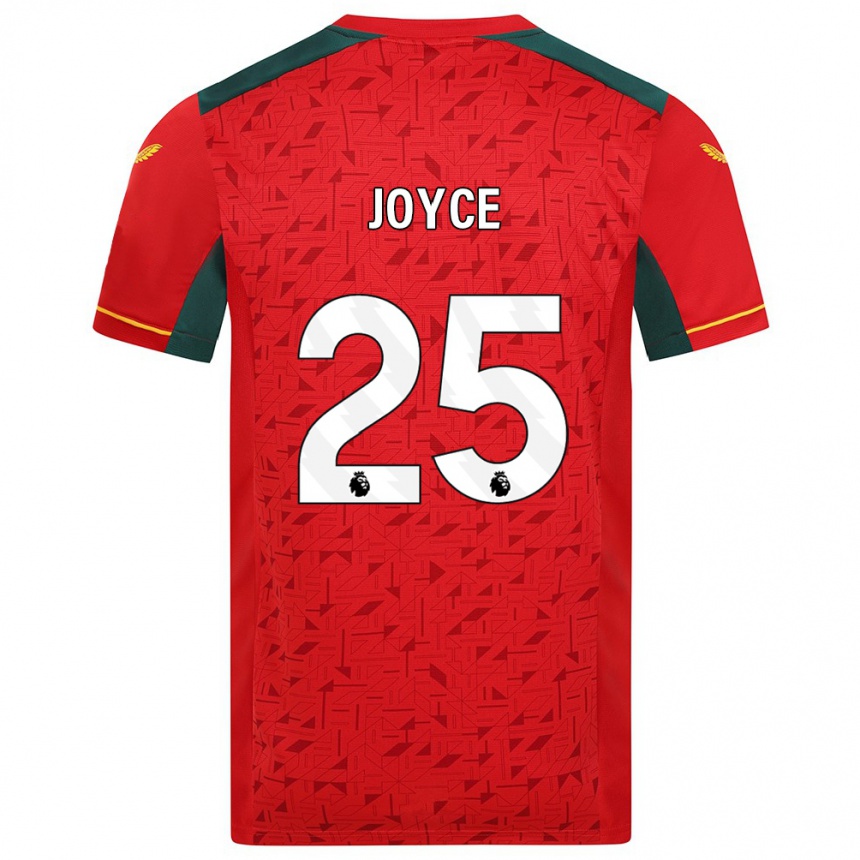 Vaikiškas Leonie Joyce #25 Raudona Išvykos Marškinėliai 2023/24 T-Shirt