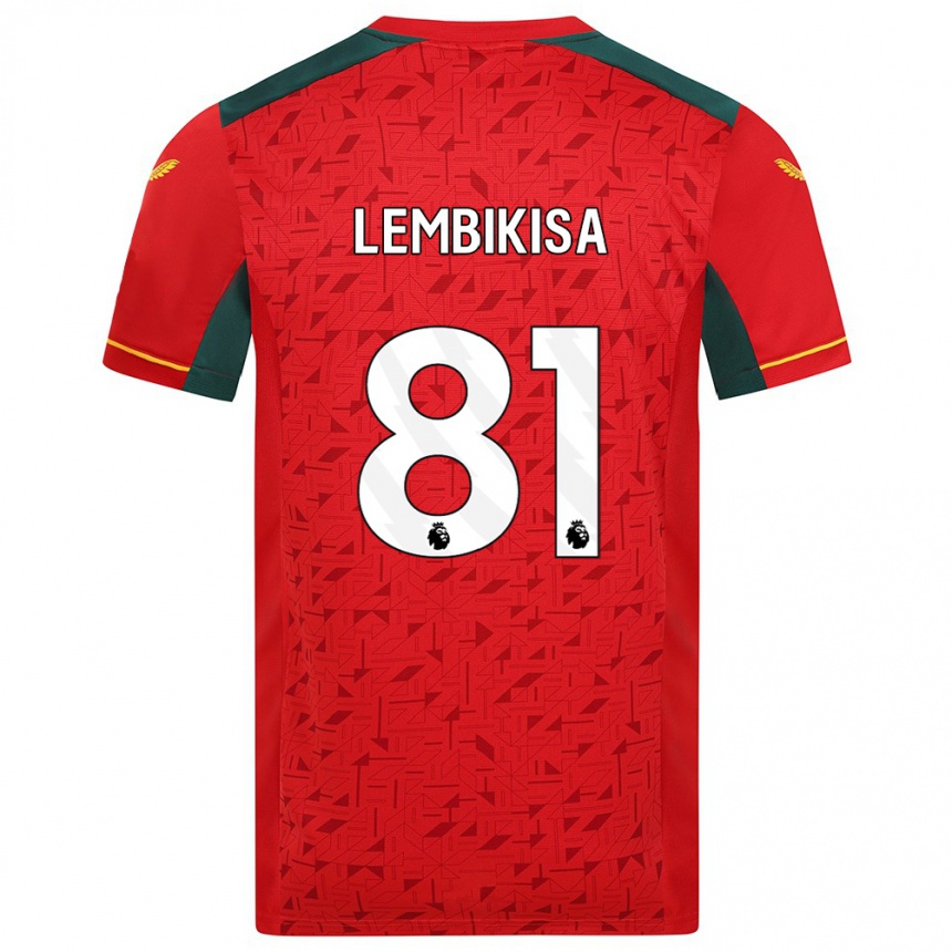 Vaikiškas Dexter Lembikisa #81 Raudona Išvykos Marškinėliai 2023/24 T-Shirt