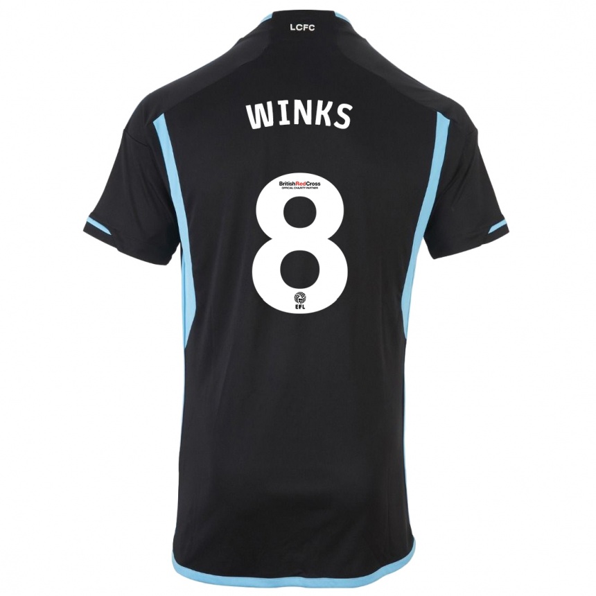 Vaikiškas Harry Winks #8 Juoda Išvykos Marškinėliai 2023/24 T-Shirt