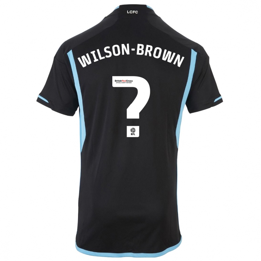 Vaikiškas Thomas Wilson-Brown #0 Juoda Išvykos Marškinėliai 2023/24 T-Shirt