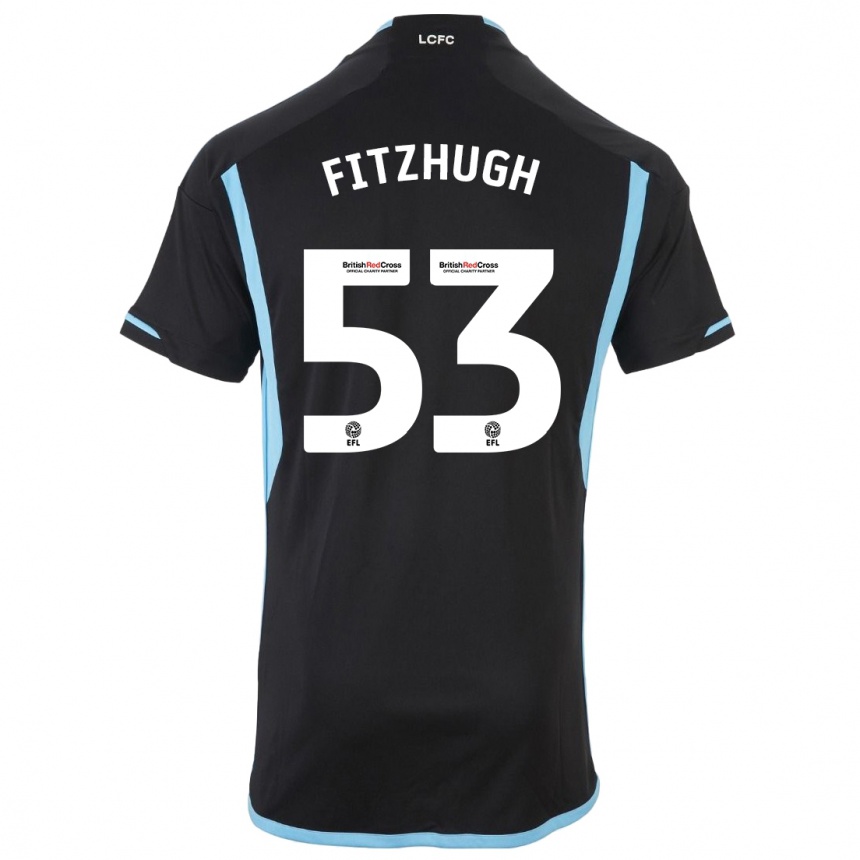 Vaikiškas Ethan Fitzhugh #53 Juoda Išvykos Marškinėliai 2023/24 T-Shirt