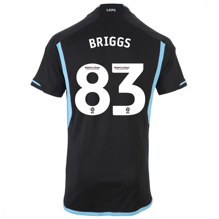 Vaikiškas Logan Briggs #83 Juoda Išvykos Marškinėliai 2023/24 T-Shirt