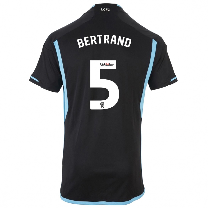 Vaikiškas Ryan Bertrand #5 Juoda Išvykos Marškinėliai 2023/24 T-Shirt