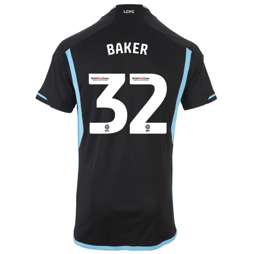 Vaikiškas Ava Baker #32 Juoda Išvykos Marškinėliai 2023/24 T-Shirt