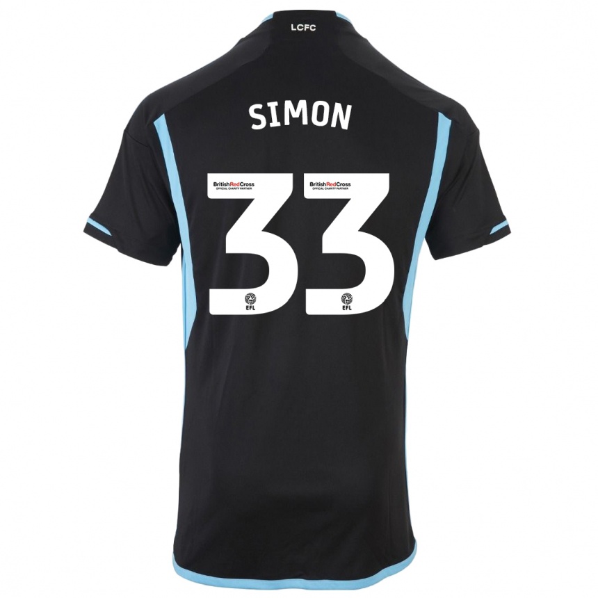 Vaikiškas Erin Simon #33 Juoda Išvykos Marškinėliai 2023/24 T-Shirt