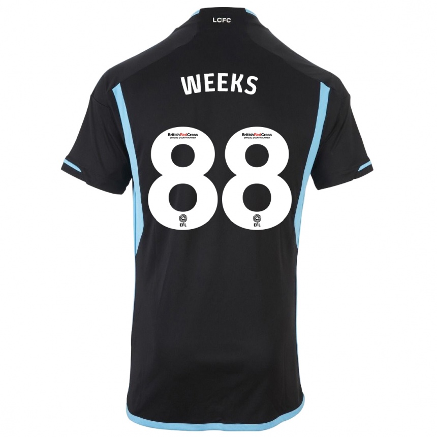 Vaikiškas Tyler Weeks #88 Juoda Išvykos Marškinėliai 2023/24 T-Shirt