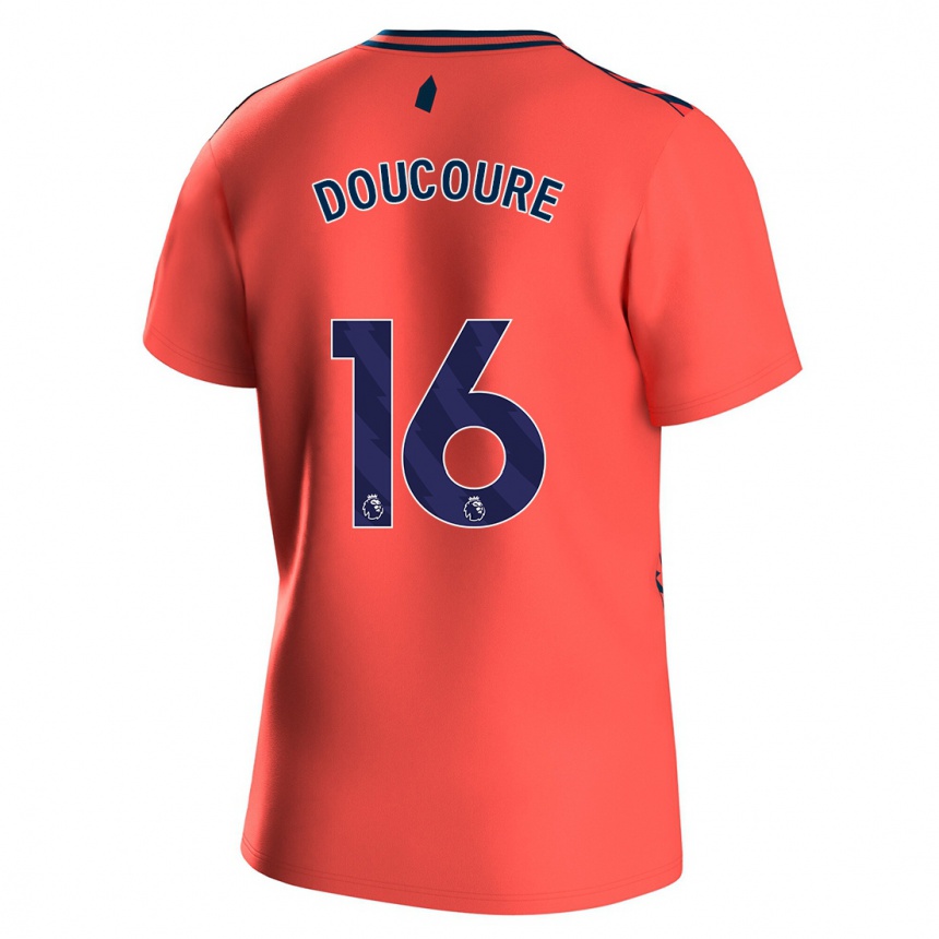 Vaikiškas Abdoulaye Doucouré #16 Koralas Išvykos Marškinėliai 2023/24 T-Shirt