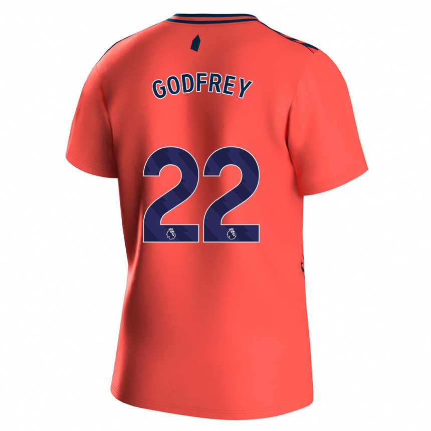 Vaikiškas Ben Godfrey #22 Koralas Išvykos Marškinėliai 2023/24 T-Shirt