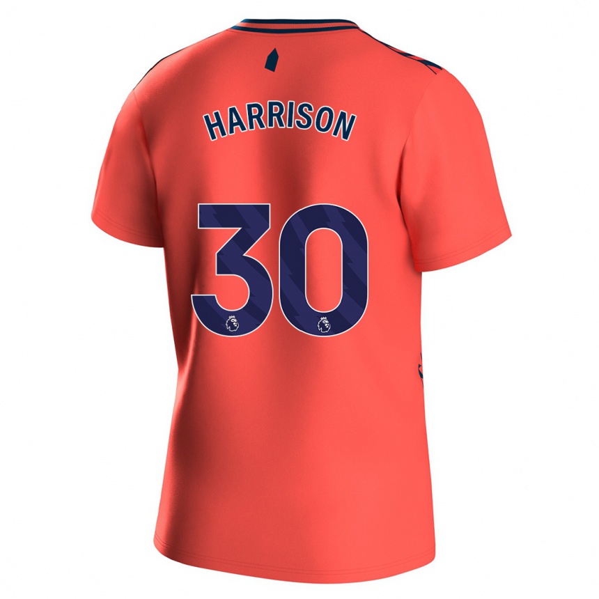 Vaikiškas Jack Harrison #30 Koralas Išvykos Marškinėliai 2023/24 T-Shirt