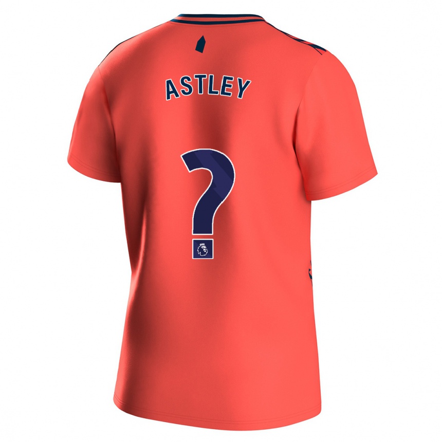 Vaikiškas Ryan Astley #0 Koralas Išvykos Marškinėliai 2023/24 T-Shirt