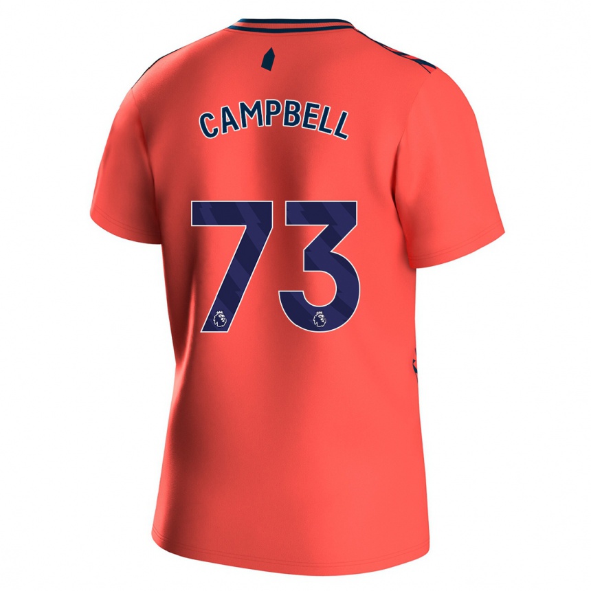 Vaikiškas Elijah Campbell #73 Koralas Išvykos Marškinėliai 2023/24 T-Shirt