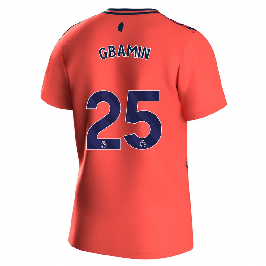 Vaikiškas Jean-Philippe Gbamin #25 Koralas Išvykos Marškinėliai 2023/24 T-Shirt