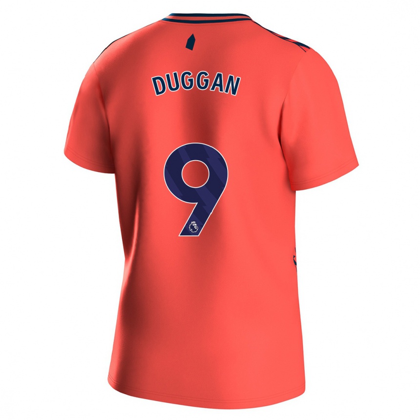 Vaikiškas Toni Duggan #9 Koralas Išvykos Marškinėliai 2023/24 T-Shirt