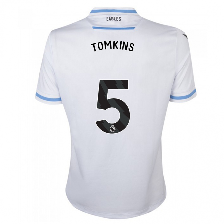 Vaikiškas James Tomkins #5 Baltas Išvykos Marškinėliai 2023/24 T-Shirt