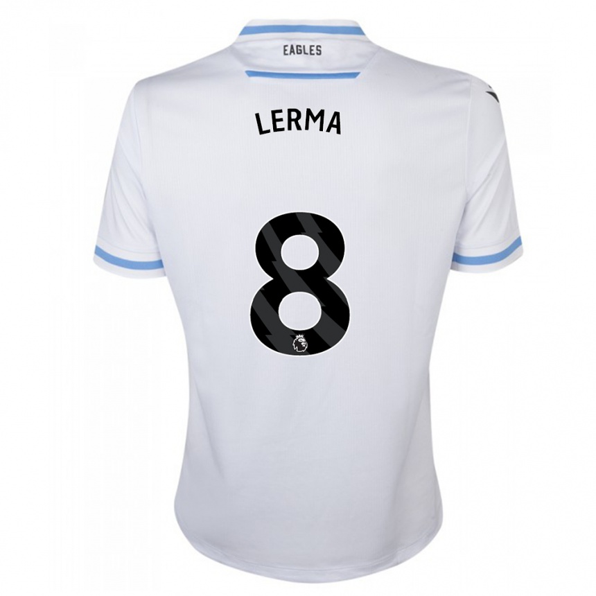 Vaikiškas Jefferson Lerma #8 Baltas Išvykos Marškinėliai 2023/24 T-Shirt