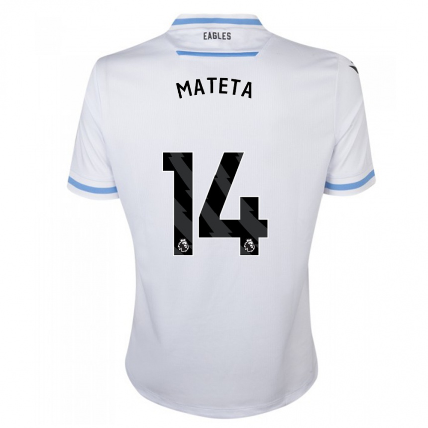 Vaikiškas Jean-Philippe Mateta #14 Baltas Išvykos Marškinėliai 2023/24 T-Shirt