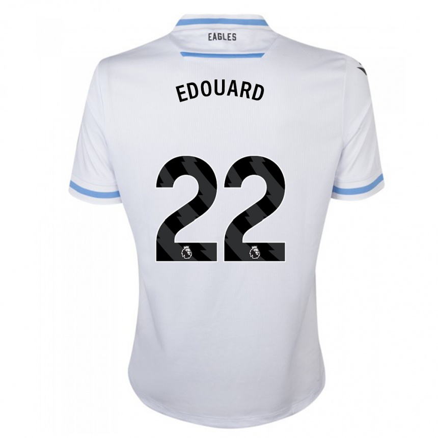 Vaikiškas Odsonne Edouard #22 Baltas Išvykos Marškinėliai 2023/24 T-Shirt