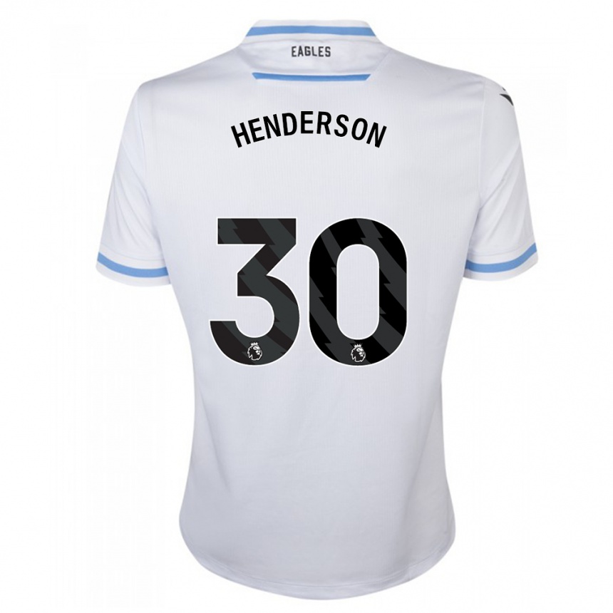 Vaikiškas Dean Henderson #30 Baltas Išvykos Marškinėliai 2023/24 T-Shirt