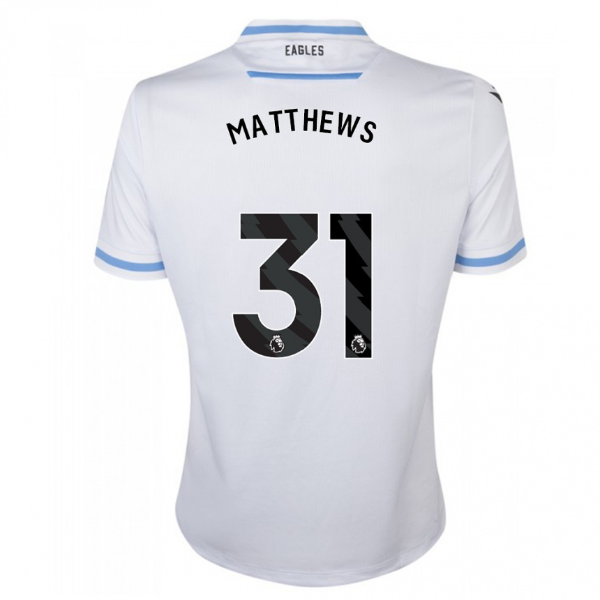 Vaikiškas Remi Matthews #31 Baltas Išvykos Marškinėliai 2023/24 T-Shirt