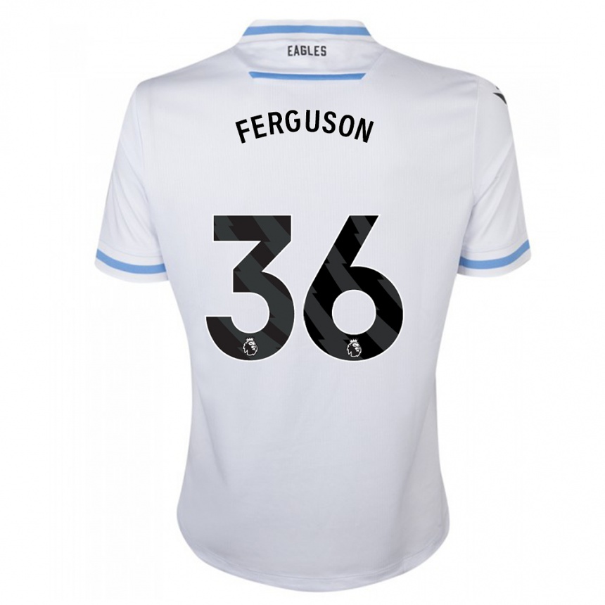 Vaikiškas Nathan Ferguson #36 Baltas Išvykos Marškinėliai 2023/24 T-Shirt