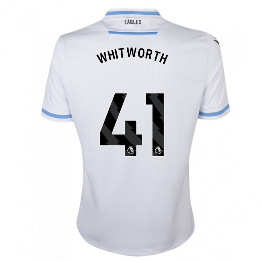 Vaikiškas Joe Whitworth #41 Baltas Išvykos Marškinėliai 2023/24 T-Shirt