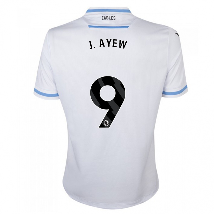 Vaikiškas Jordan Ayew #9 Baltas Išvykos Marškinėliai 2023/24 T-Shirt