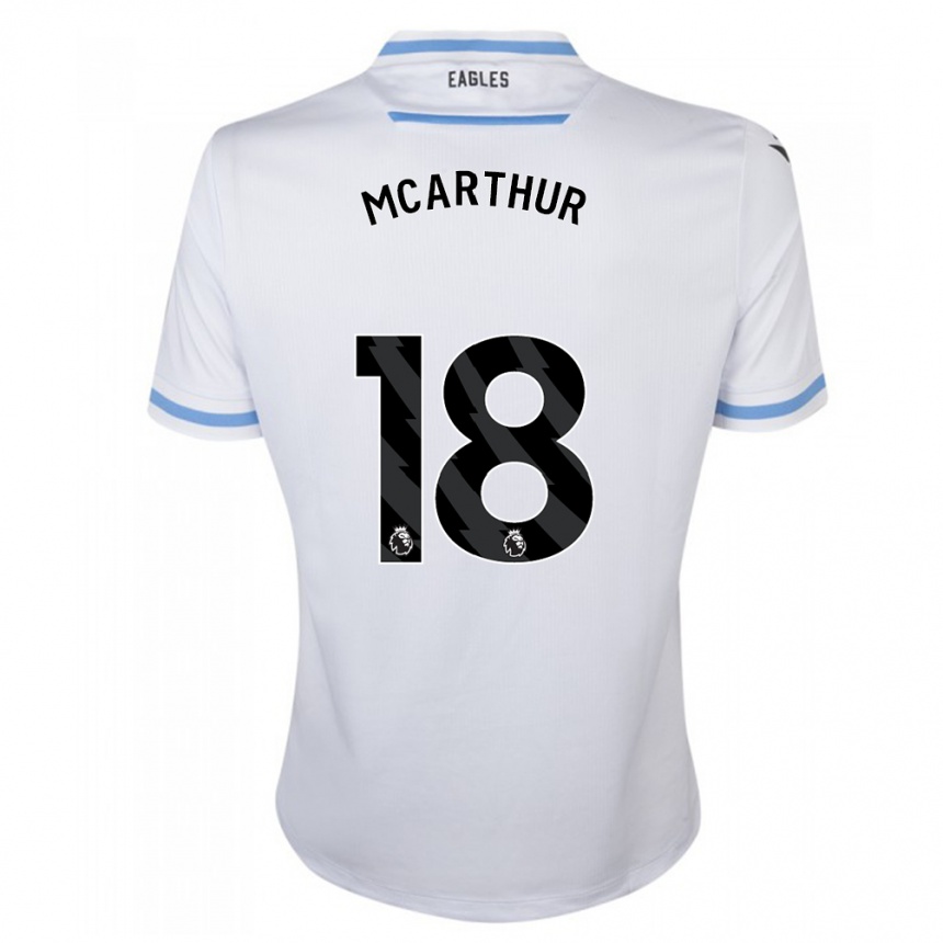 Vaikiškas James Mcarthur #18 Baltas Išvykos Marškinėliai 2023/24 T-Shirt